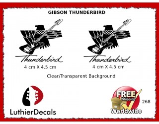 Gibson Thunderbird Firebird Guitar Decal 268